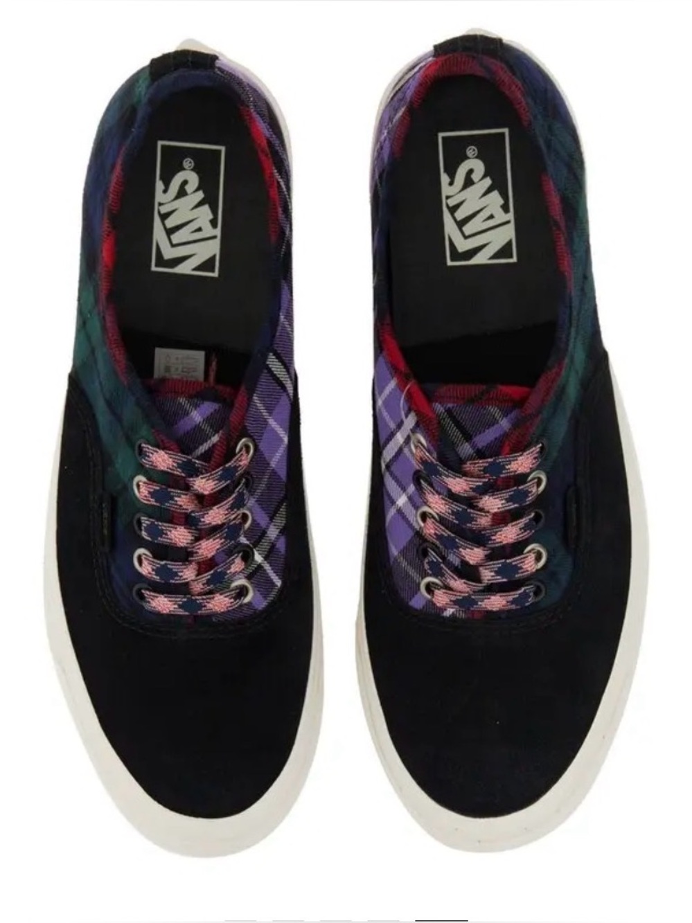 Vans Anaheim Factory Authentic 44 DX in "Plaid Mix / Black" colorway
